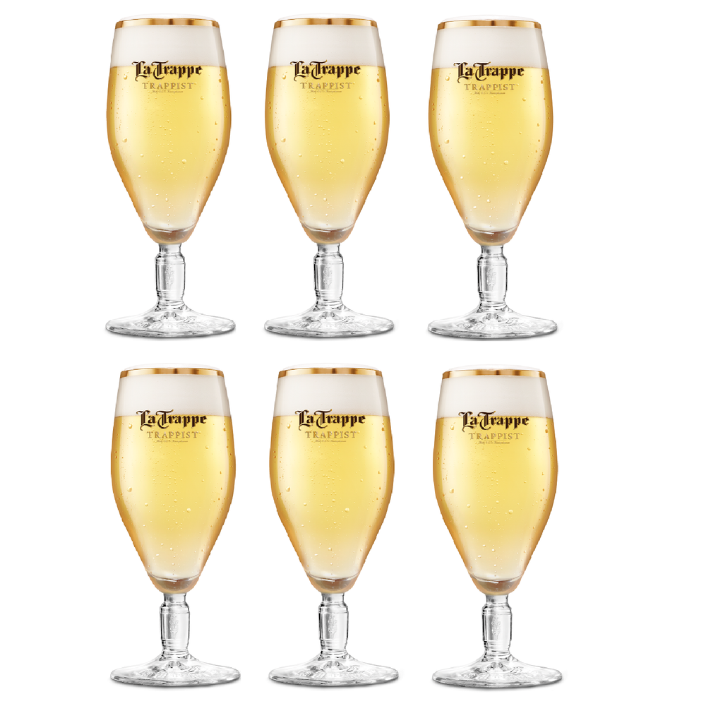 La Trappe Beer glasses White Trappist - 300 ml - 6 pieces