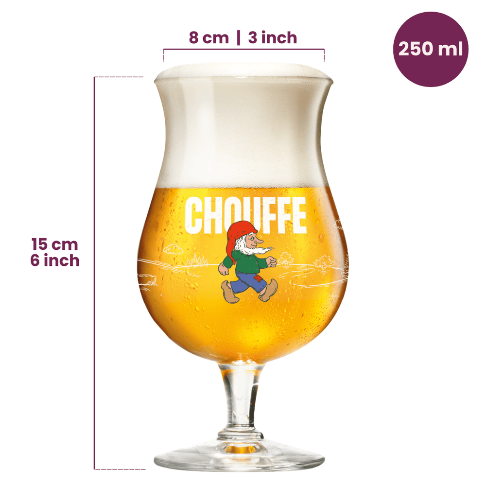 La Chouffe Beer Glasses 250 ml - 2 pieces