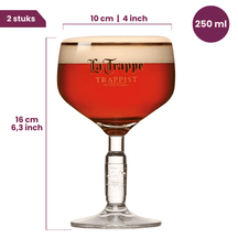 La Trappe Beer Glass 250 ml - 2 pieces