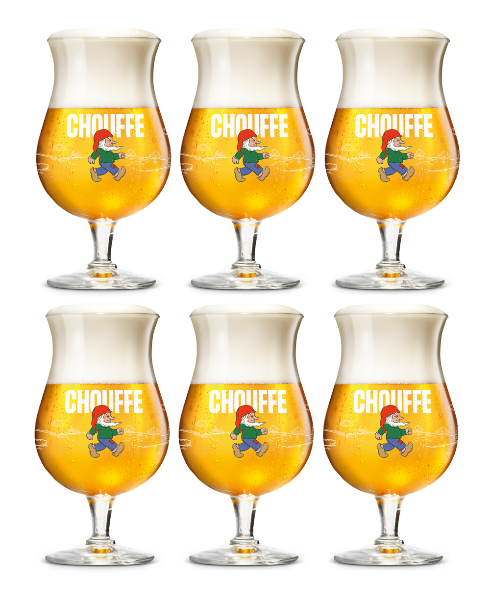 La Chouffe Beer glasses - 250 ml - 6 pieces