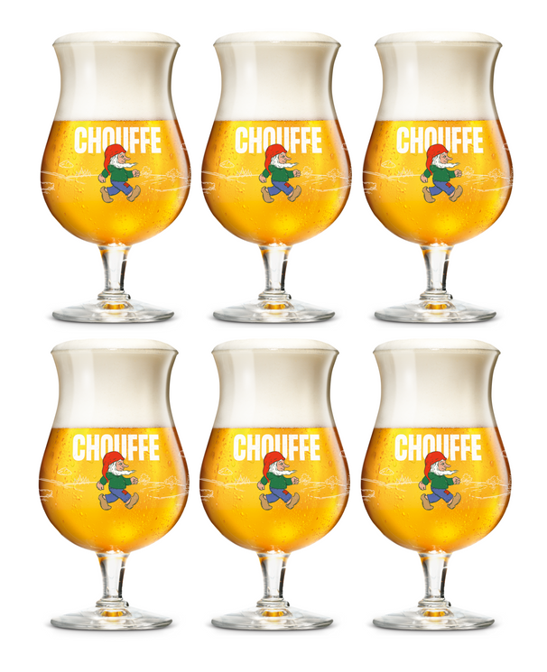 La Chouffe Beer glasses - 250 ml - 6 pieces