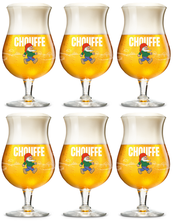 La Chouffe Beer glasses - 330 ml - 6 pieces