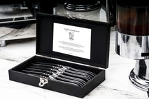Laguiole Style de Vie Steak forks Luxury Line Black Ebony - 6 pieces