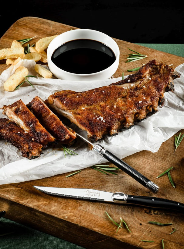 Laguiole Style de Vie Steak knives Premium Line Black - 6 pieces