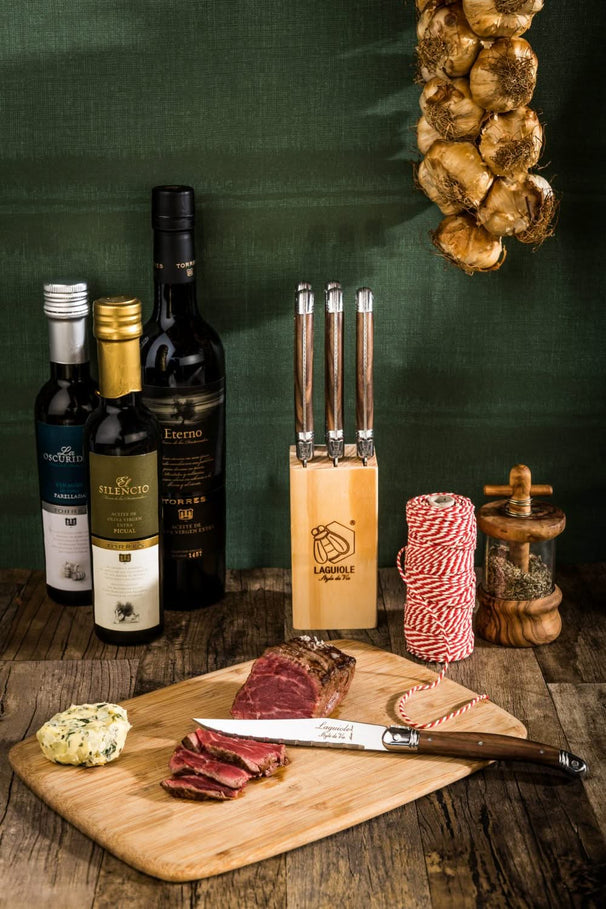 Laguiole Style de Vie Steak knives Premium Line Dark Wood - 6 pieces