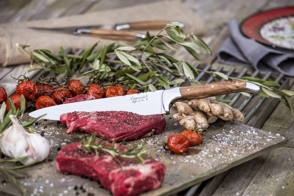 Laguiole Style de Vie Chef's Knife Olive Wood