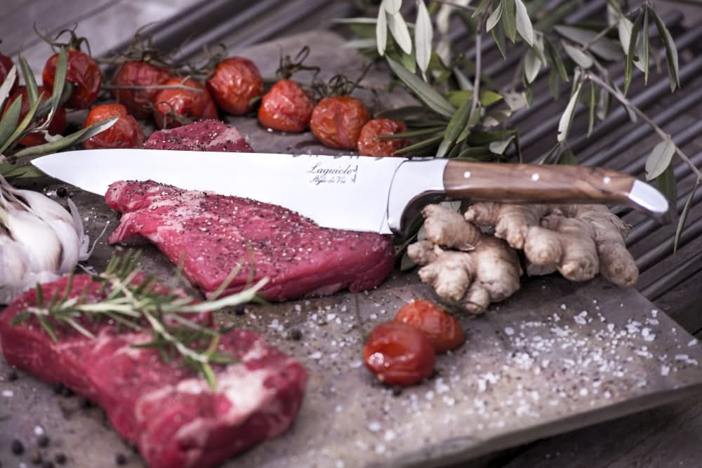 Laguiole Style de Vie Chef's Knife Olive Wood