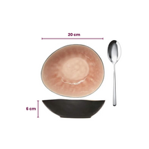 Cosy & Trendy Dinnerware Set Laguna Old Rose 12-Piece / 4 people - 4 dinner plates, 4 side plates, and 4 bowls