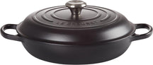 Le Creuset Casserole Signature - Campagnard - Matte Black - ø 30 cm / 3.5 liter