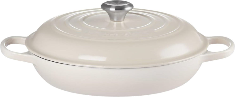 Le Creuset Casserole Signature - Campagnard - Meringue - ø 30 cm / 3.5 liter