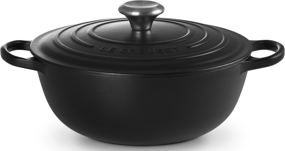 Le Creuset Casserole Signature - Marmite - Matte Black - ø 26 cm / 4.1 liter