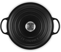 Le Creuset Casserole Signature - Marmite - Matte Black - ø 26 cm / 4.1 liter