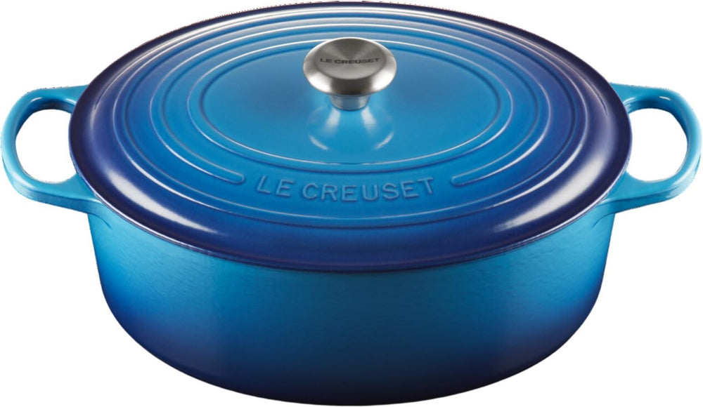 Le Creuset Casserole Signature - Oval - Azure - ø 33 cm / 7.5 liters