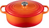 Le Creuset Casserole Signature - Oval - Orange red - ø 29 cm / 4.7 liters