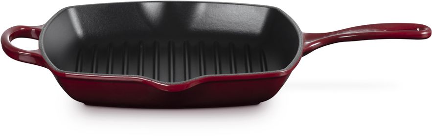 Le Creuset Grill pan Signature - Garnet - 26 x 26 cm - enameled non-stick coating