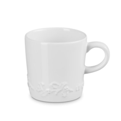 Le Creuset Coffee cup - Holly Christmas - White - 200 ml