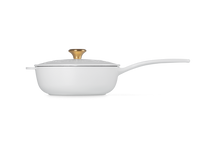 Le Creuset Saucepan Cast Iron - Gold Knob - Holly Christmas - White - ø 21 cm / 2 Liter