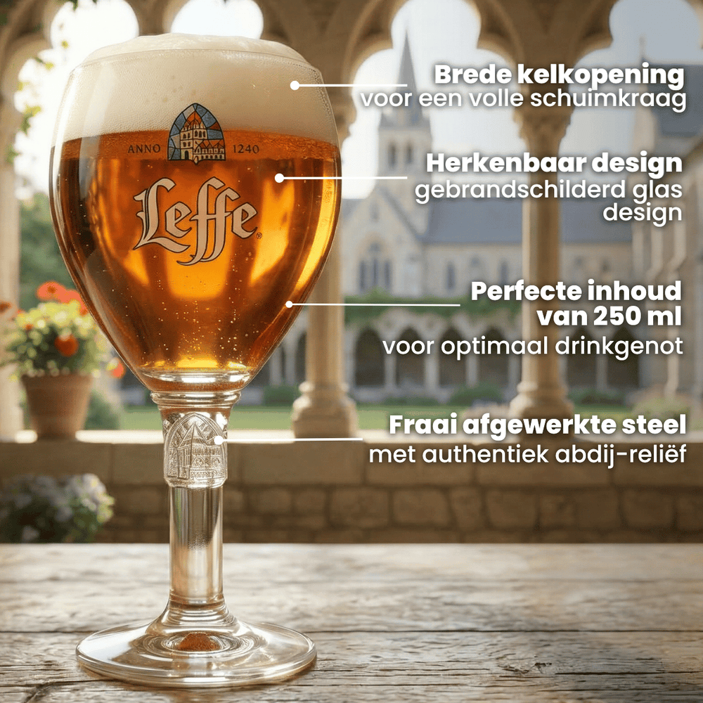Leffe Beer Glasses 250 ml - 6 Pieces