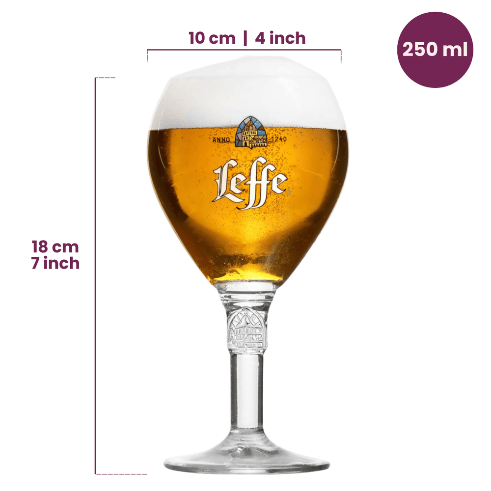 Leffe Beer Glasses 250 ml - 6 Pieces
