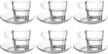 Leonardo Espresso glass and saucer Senso 70 ml - 6 pieces