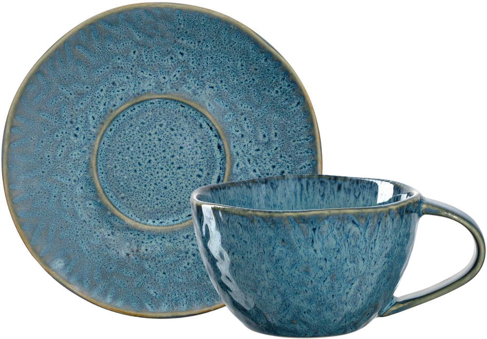 Leonardo Coffee cup and saucer Matera Blue - 290 ml