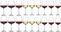 Leonardo Wine Glass Set Brunelli (White Wine Glasses & Red Wine Glasses & Burgundy Glasses) - 18 piece set