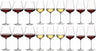 Leonardo Wine Glass Set Brunelli (White Wine Glasses & Red Wine Glasses & Burgundy Glasses) - 18 piece set