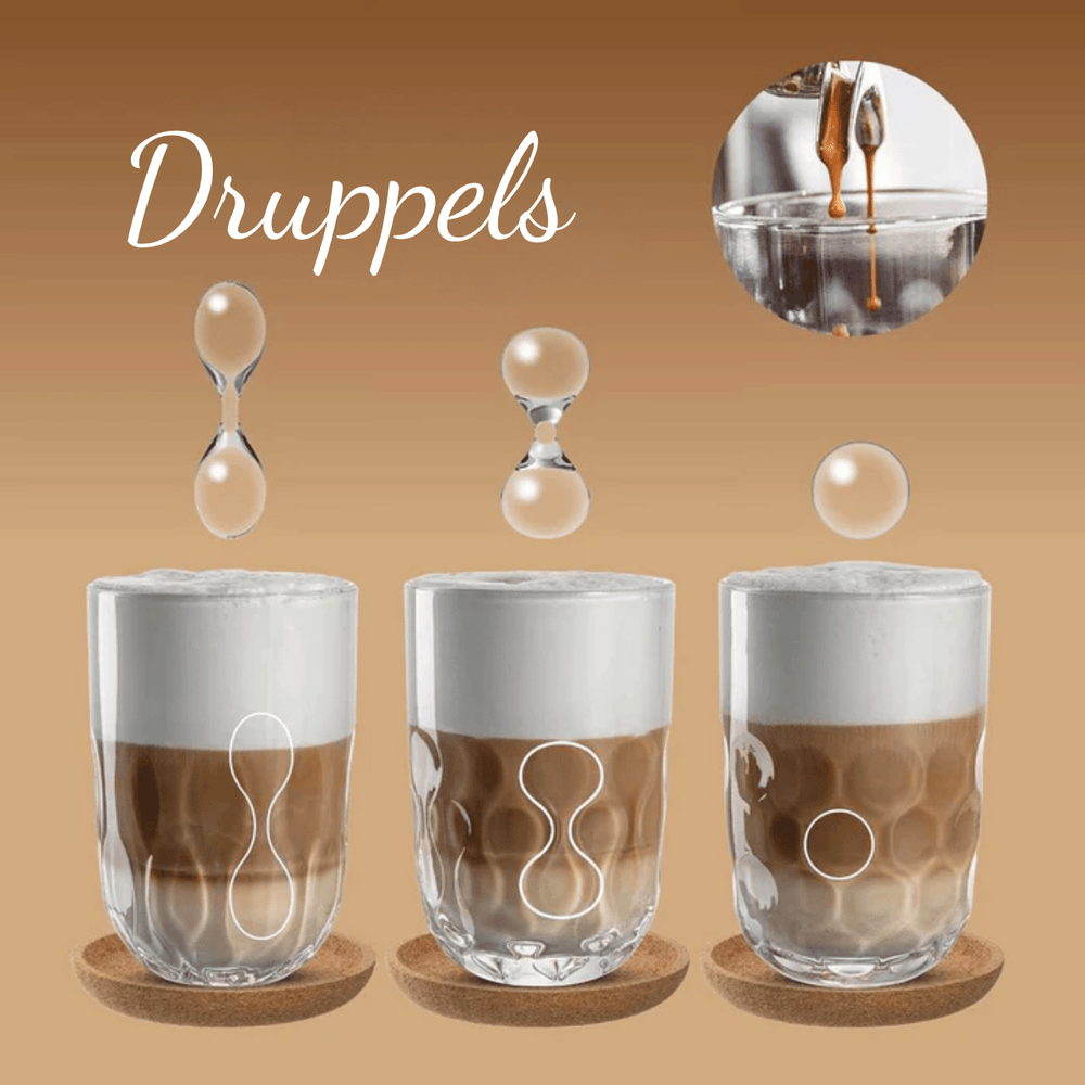 Leonardo Latte Macchiato Glasses - Gocce Uno - 390 ml - 2 pieces