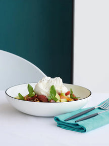 ASA Selection Deep Plates / Pasta Bowls A Table Ligne Noire ø 22 cm - 4 Pieces