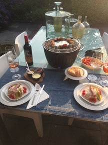 LotusGrill BBQ / Table barbecue Classic Hybrid - Gas or Charcoal - ø 35 cm - Anthracite