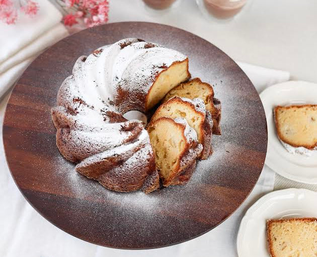 This light, airy apple cake is a real fall favorite!