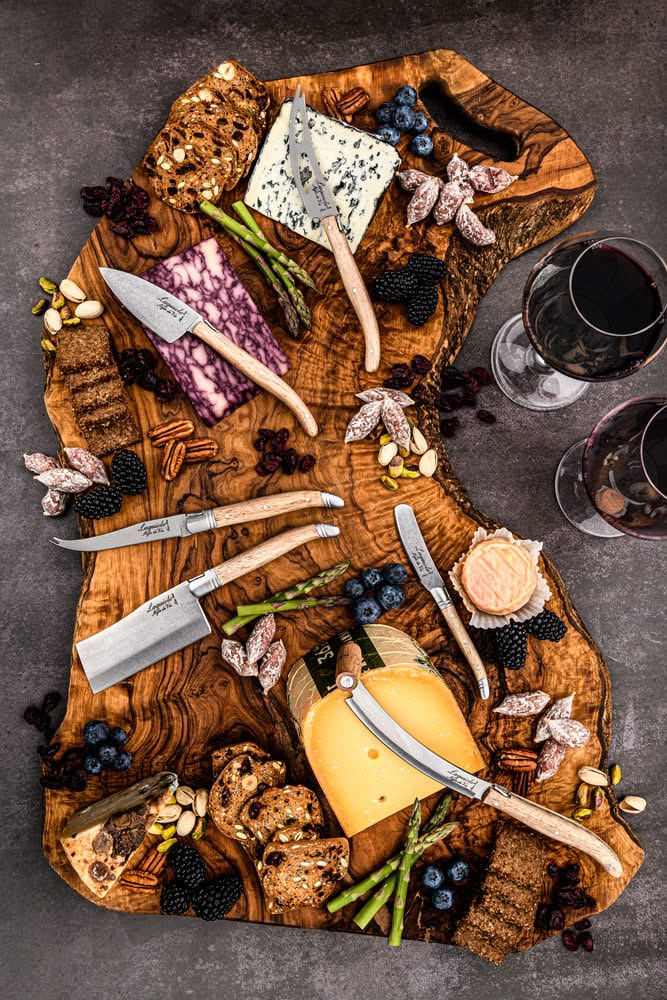 Laguiole Style de Vie Cheese knife set Luxury Line Oak Stonewash - 3 pieces