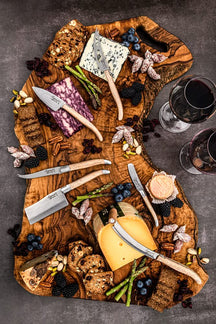 Laguiole Style de Vie Cheese knife set Luxury Line Oak Stonewash - 3 pieces