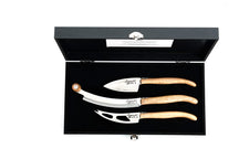 Laguiole Style de Vie Cheese knife set Luxury Line Oak Stonewash - 3 pieces