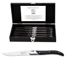 Laguiole Style de Vie Steak knives Luxury Line Black Ebony - 6 pieces