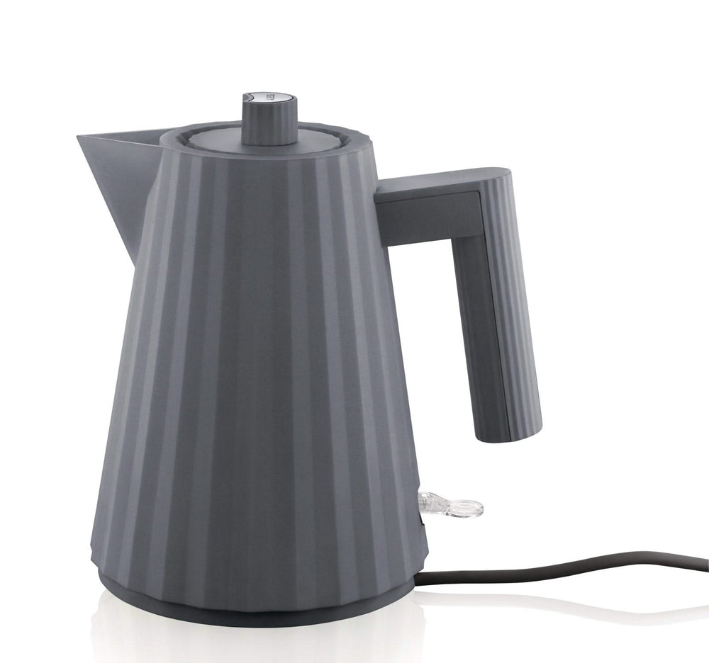 Alessi Kettle Plissé - dry-boil protection - Gray - Michele de Lucchi - 1 liter - MDL06/1 G