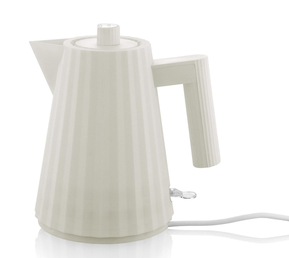 Alessi Kettle Plissé - dry-boil protection - White - Michele de Lucchi - 1 liter - MDL06/1 W