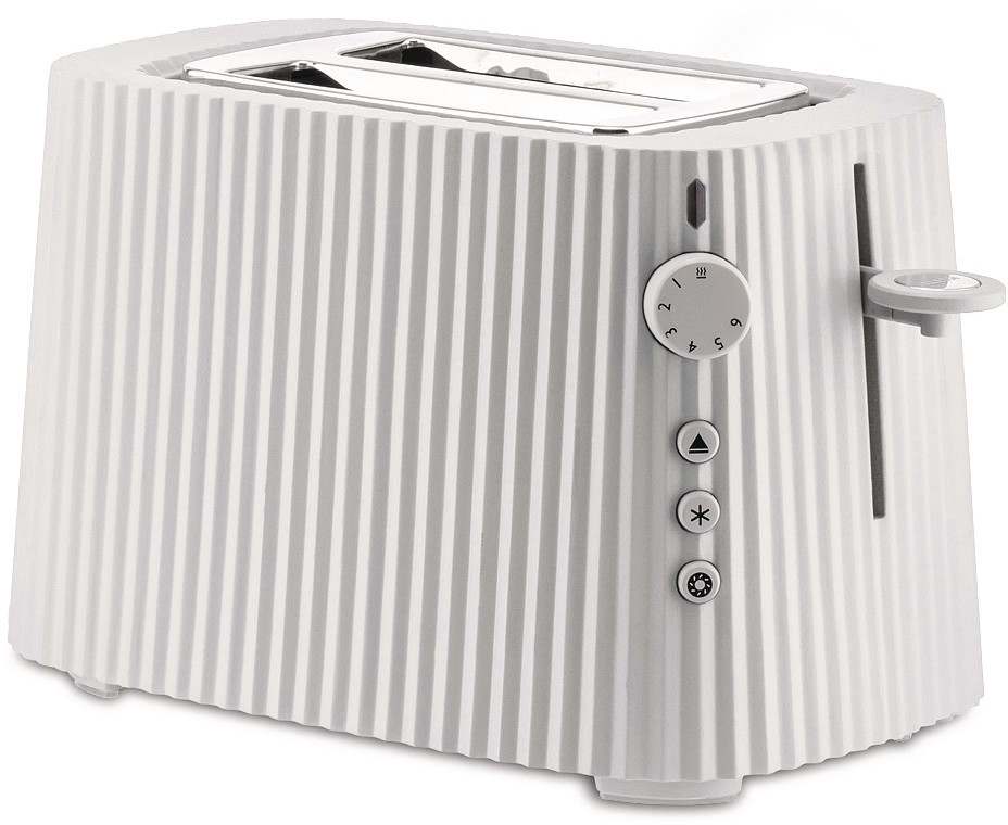 Alessi Toaster Plissé - 6 positions - White - Michele de Lucchi - MDL08 W