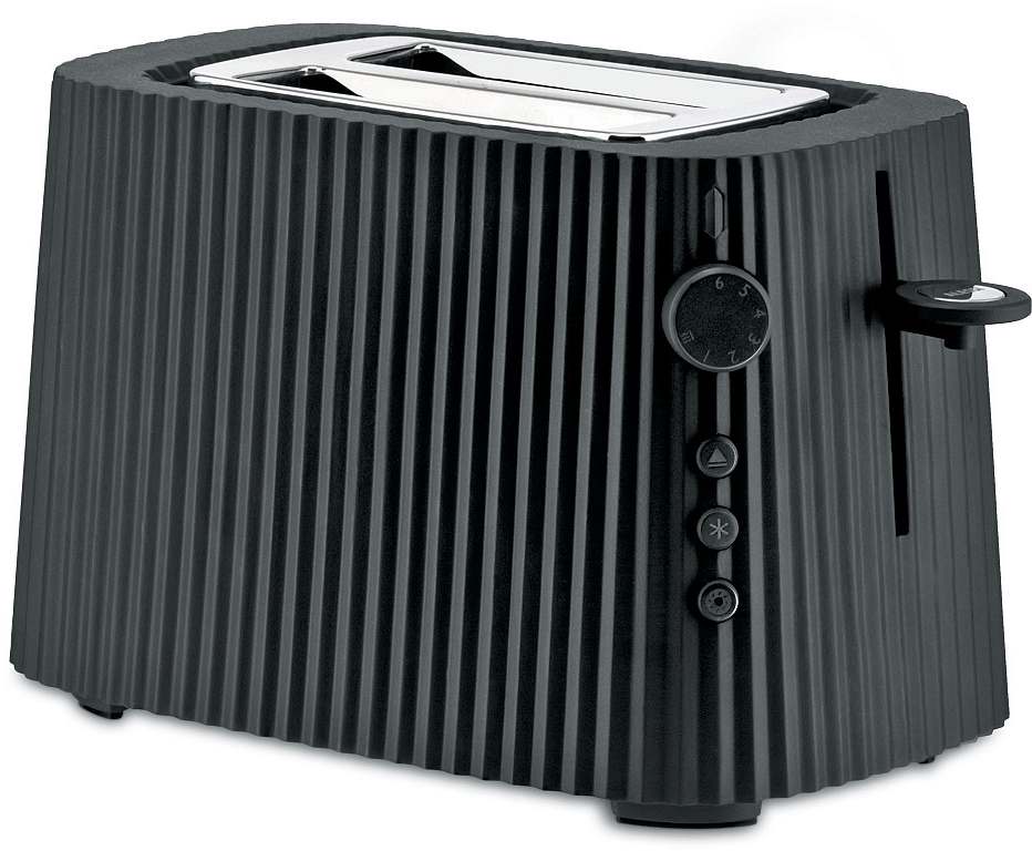 Alessi Toaster Plissé - 6 positions - Black - Michele de Lucchi - MDL08 B