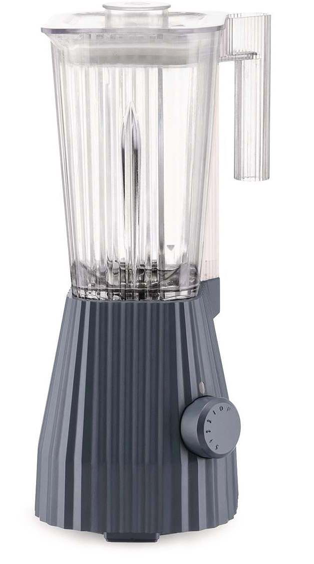 Alessi Blender Plissé - 5 speeds + turbo mode - Gray - Michele de Lucchi - 1.5 liters - MDL09 G