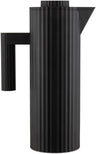 Alessi Thermos Jug Plissé - Black - 1 Liter - by Michele De Lucchi - MDL12 B