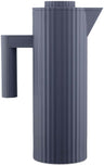 Alessi Thermos Jug Plissé - Gray - 1 Liter - by Michele De Lucchi - MDL12 G