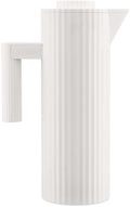 Alessi Thermos jug Plissé - White - 1 Liter - by Michele De Lucchi - MDL12 W