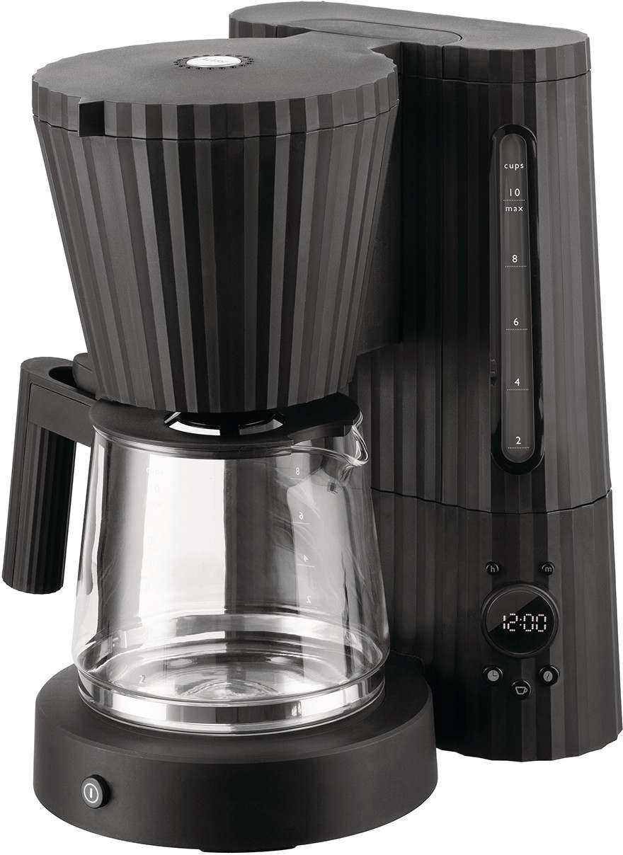 Alessi Filter coffee maker Plissé - 1.5 liters - Black - Michele De Lucchi - MDL14 B