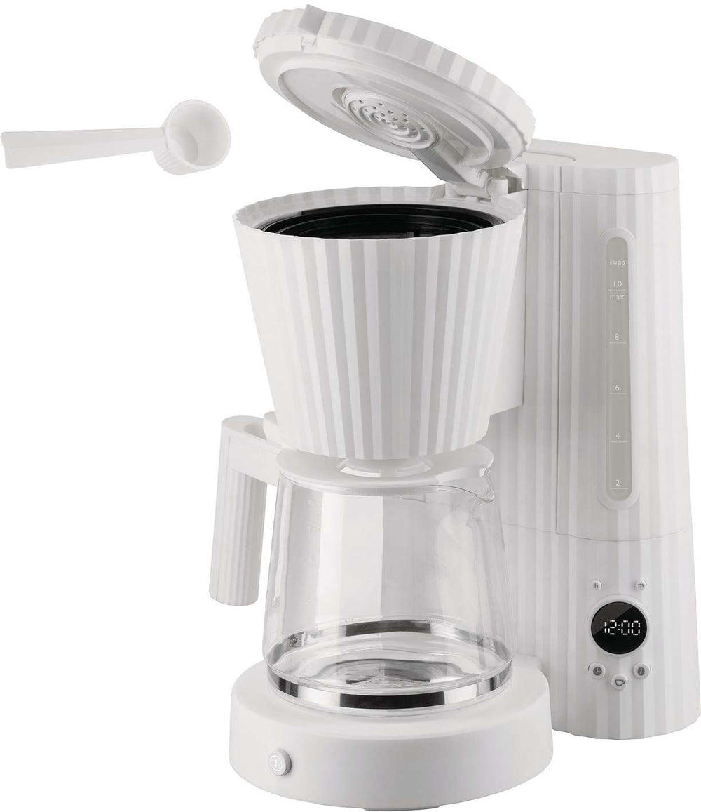 Alessi Filter coffee maker Plissé - 1.5 liters - White - Michele De Lucchi - MDL14 W