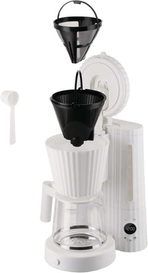 Alessi Filter coffee maker Plissé - 1.5 liters - White - Michele De Lucchi - MDL14 W