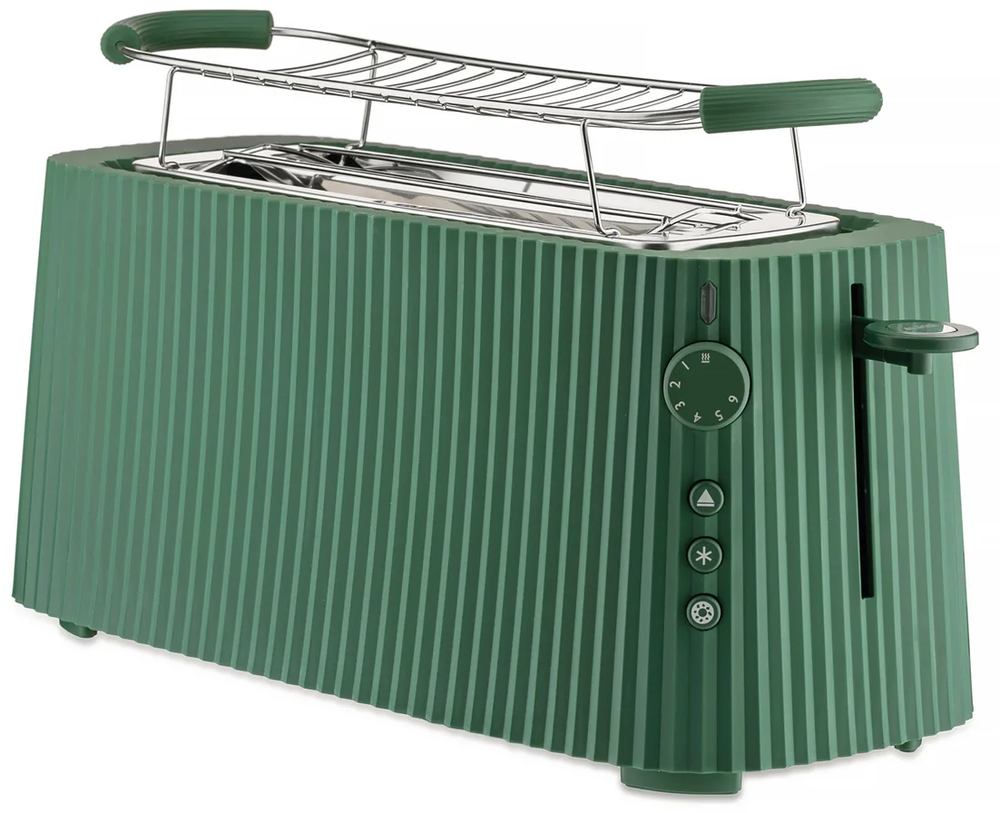 Alessi Toaster Plisse - Green - 1700 W - by Michele De Lucchi - MDL15 GR