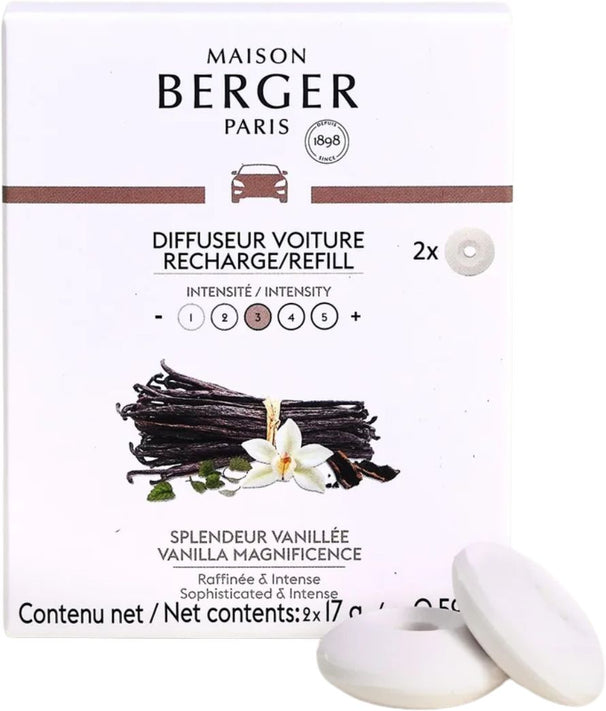 Maison Berger car diffuser refill 2 pieces - Splendeur Vanillée