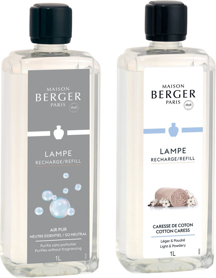 Maison Berger Refill - for fragrance burner - So Neutral + Cotton Caress - 2 x 1 liter