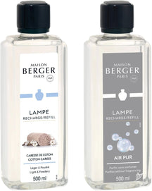 Maison Berger Refill - for fragrance burner - So Neutral + Cotton Caress - 2 x 500 ml